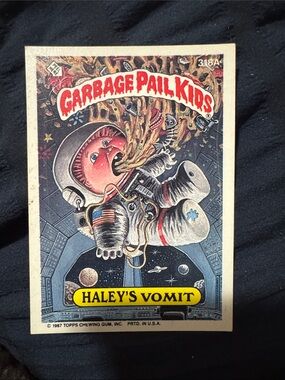 Garbage Pail Kids Haley's Vomit Trading Card - Multicolor